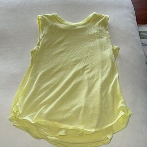 Athleta Girl Yellow Sleeveless Tee size xl/14